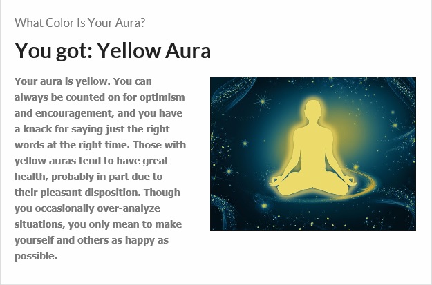 yellow color aura meaning